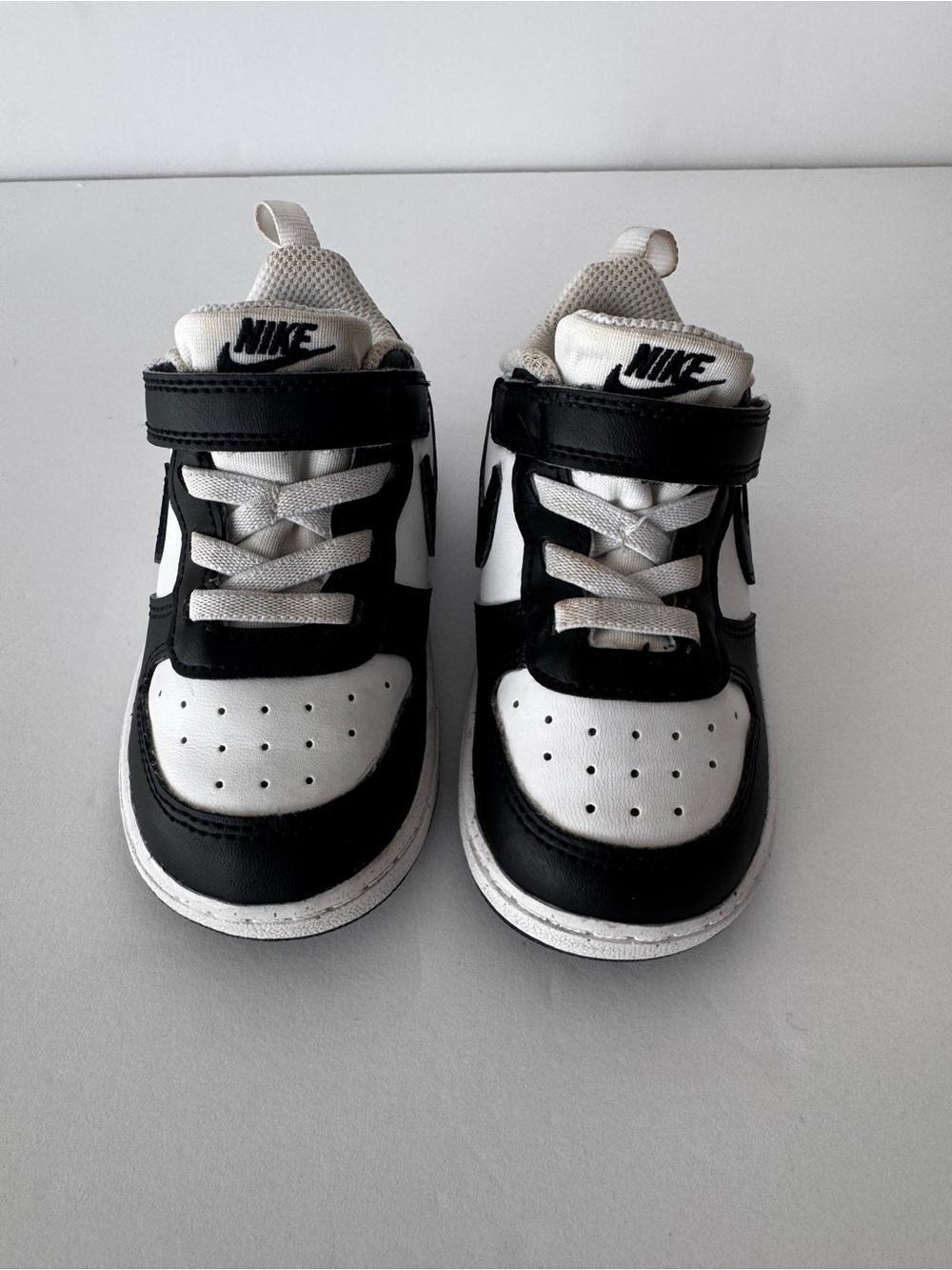 Nike Nike Court Borough Low Recraft Panda Shoes Toddler Size 7C Black White